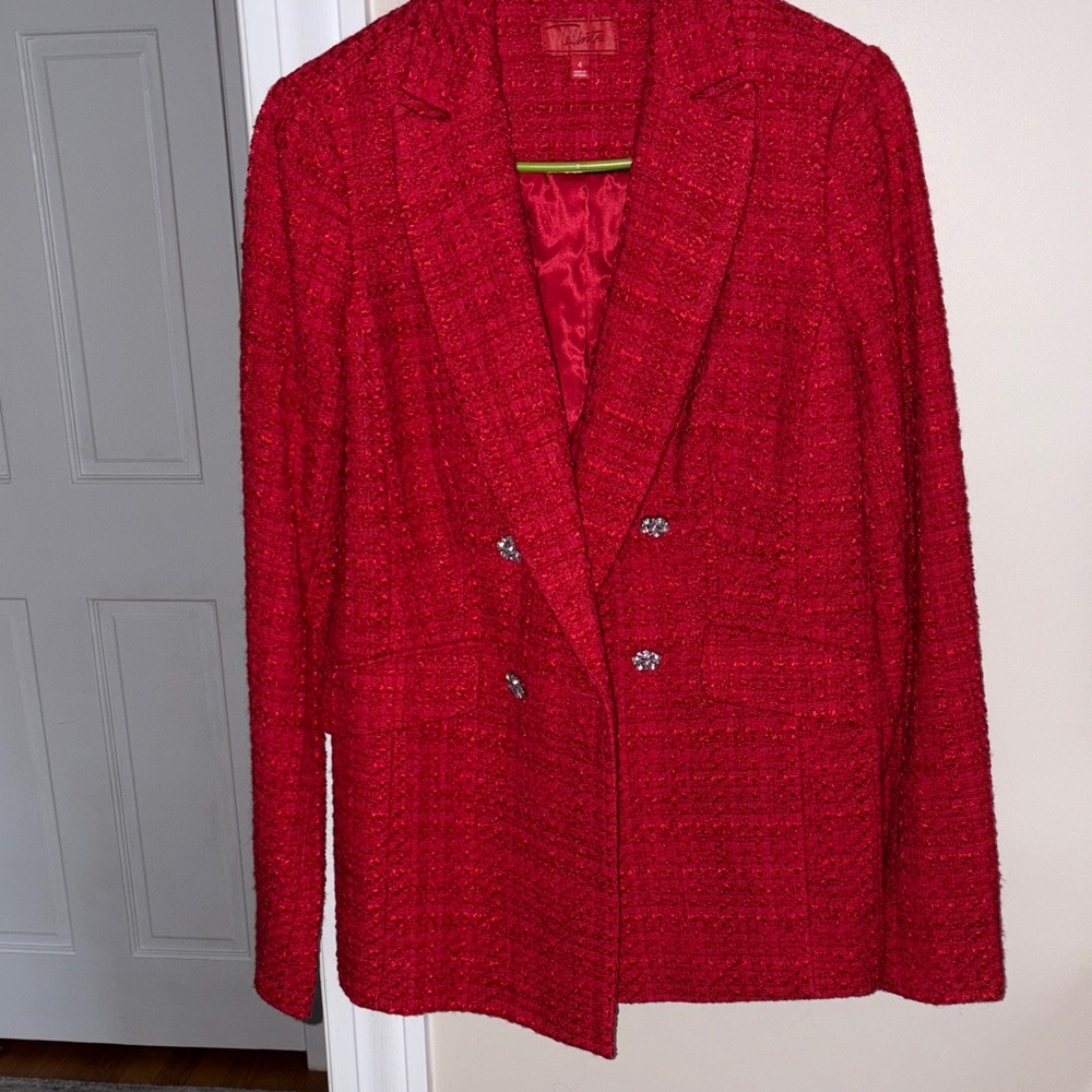Chic Talbots Red Blazer for Women